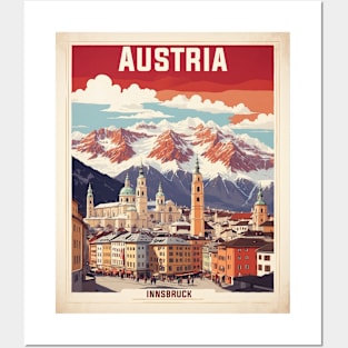 Innsbruck Austria Austria Vintage Travel Retro Tourism Posters and Art